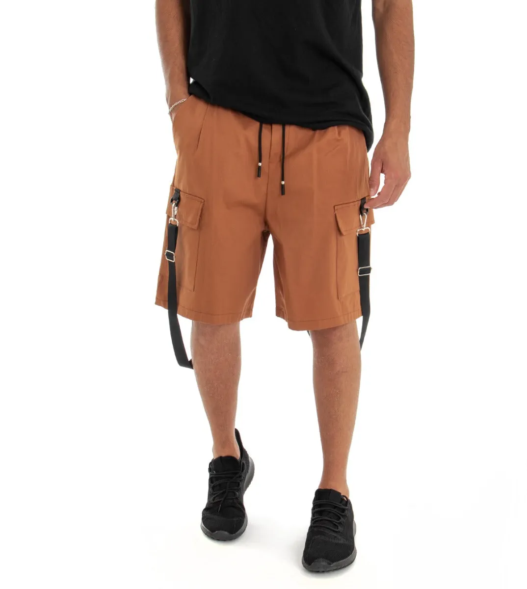 Bermuda Pantaloncino Uomo Shorts Tuta TabaccoCargo GIOSAL-PC1554A