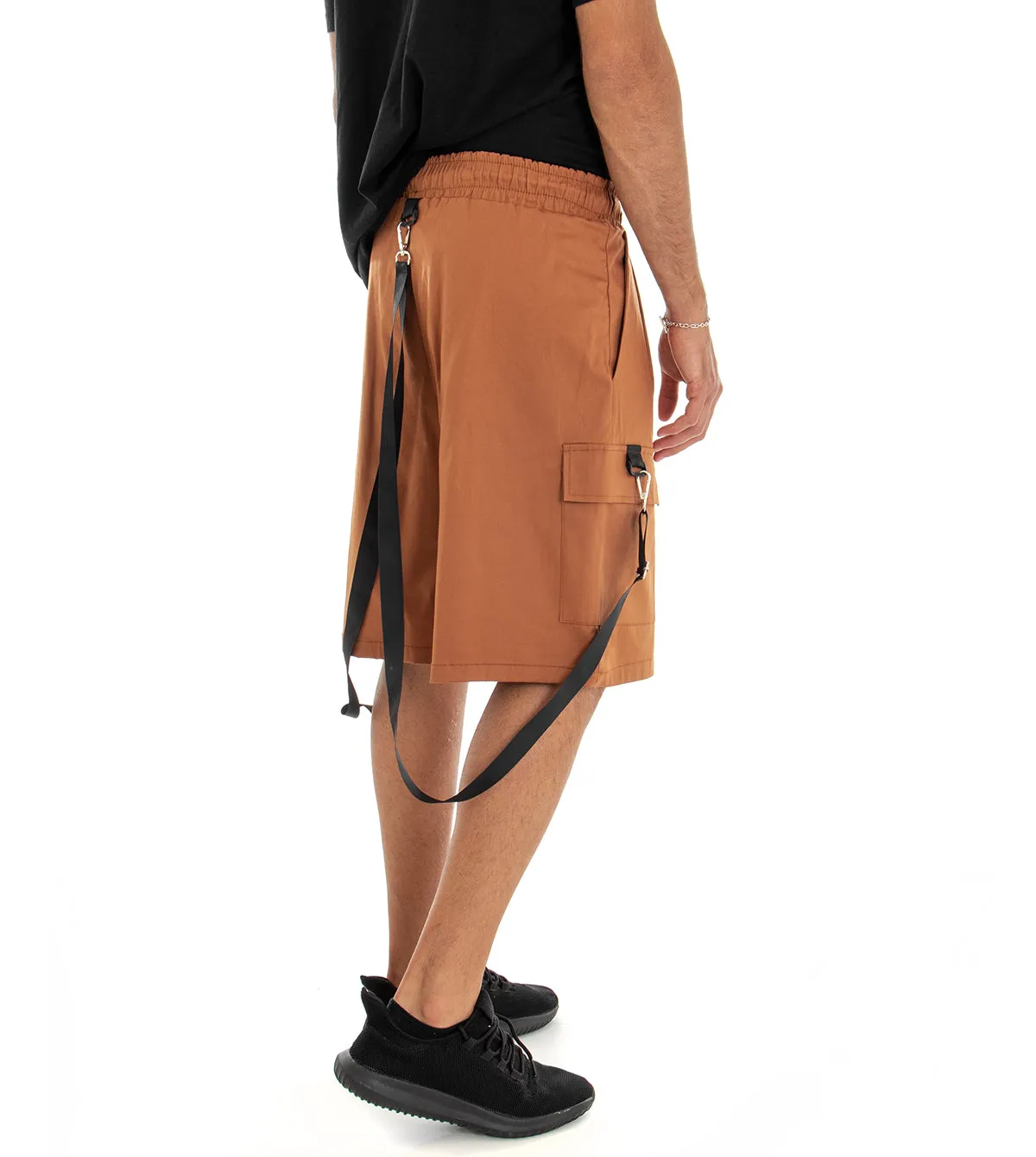 Bermuda Pantaloncino Uomo Shorts Tuta TabaccoCargo GIOSAL-PC1554A