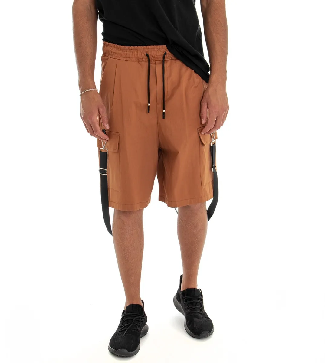 Bermuda Pantaloncino Uomo Shorts Tuta TabaccoCargo GIOSAL-PC1554A
