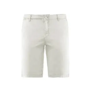 Bomboogie bermuda casual chinos for men in gabardine Grit BMGRITTTX3 01 off white