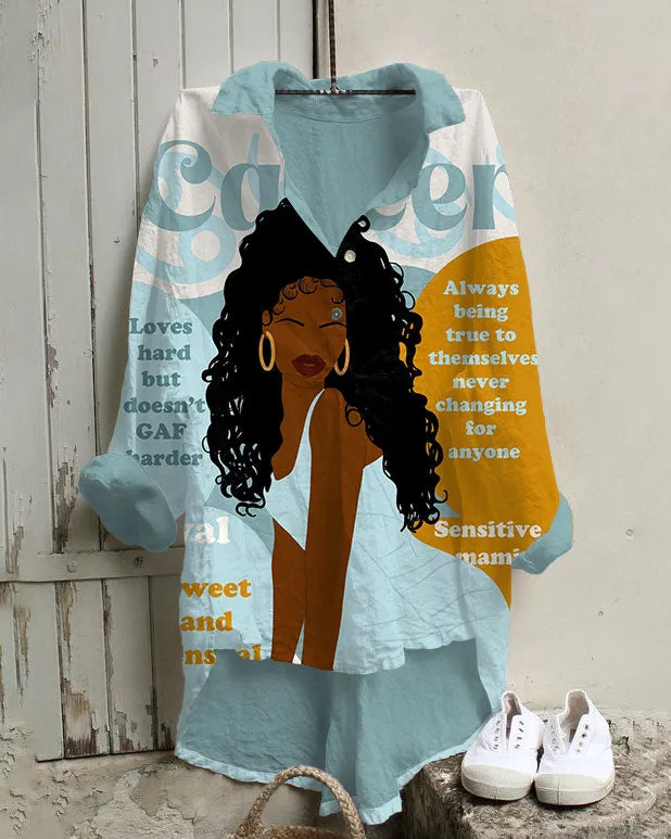 Cancer Girly Season Irregular Leisure Tunic