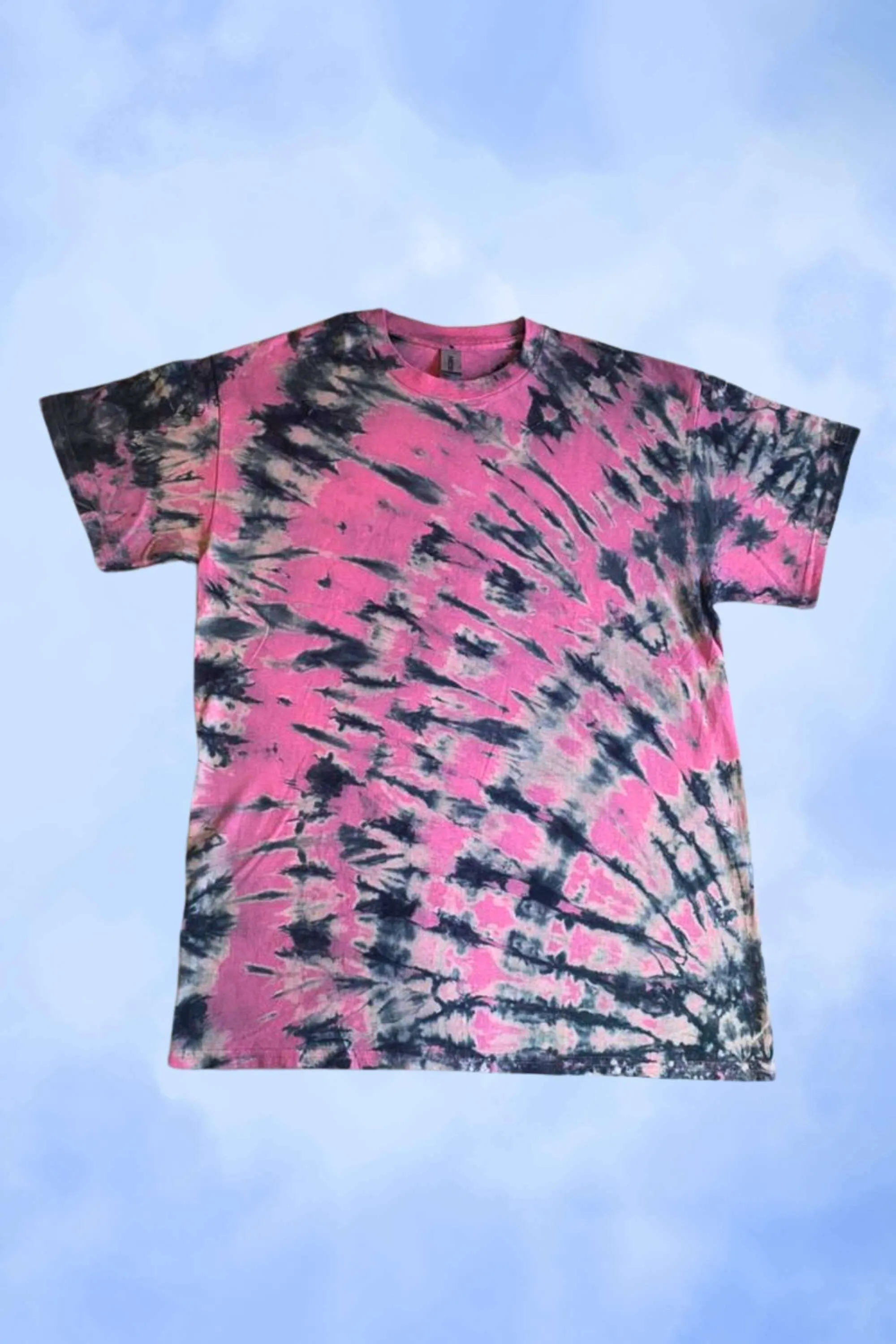 Candy Floss Pink Tie Dye Cotton T-Shirt