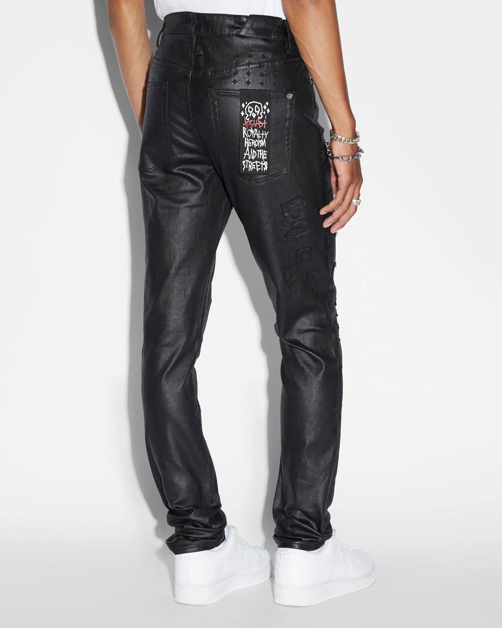 CHITCH 999 BLACK WAX JEANS