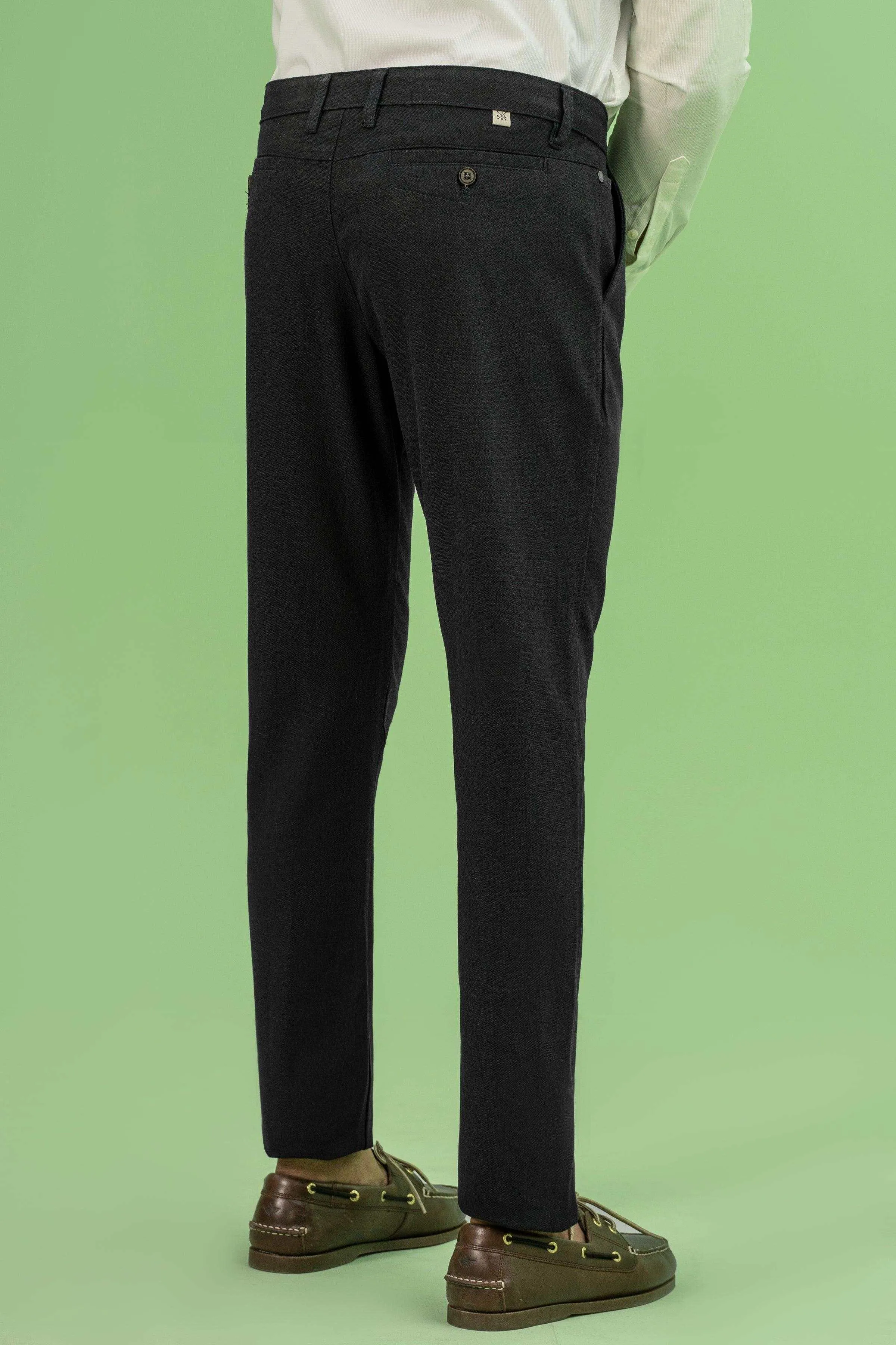 CROSS POCKET TEXTURED PANT NAVY