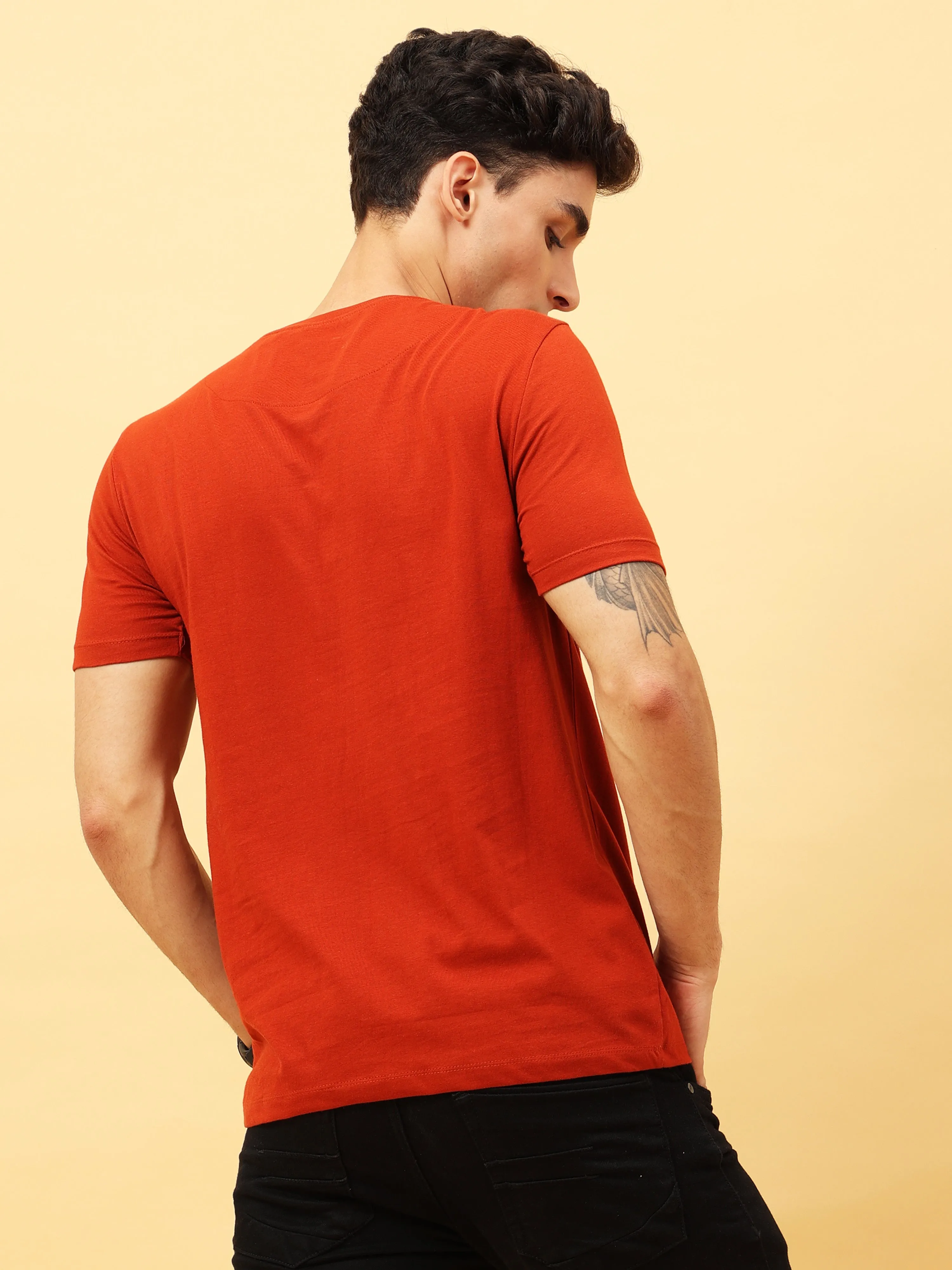 Detect Brick Red T-Shirt
