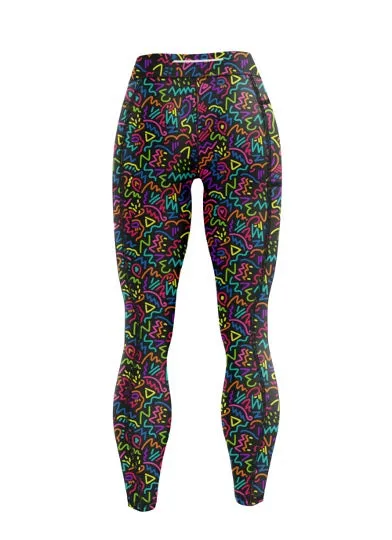 Disco doodle leggings