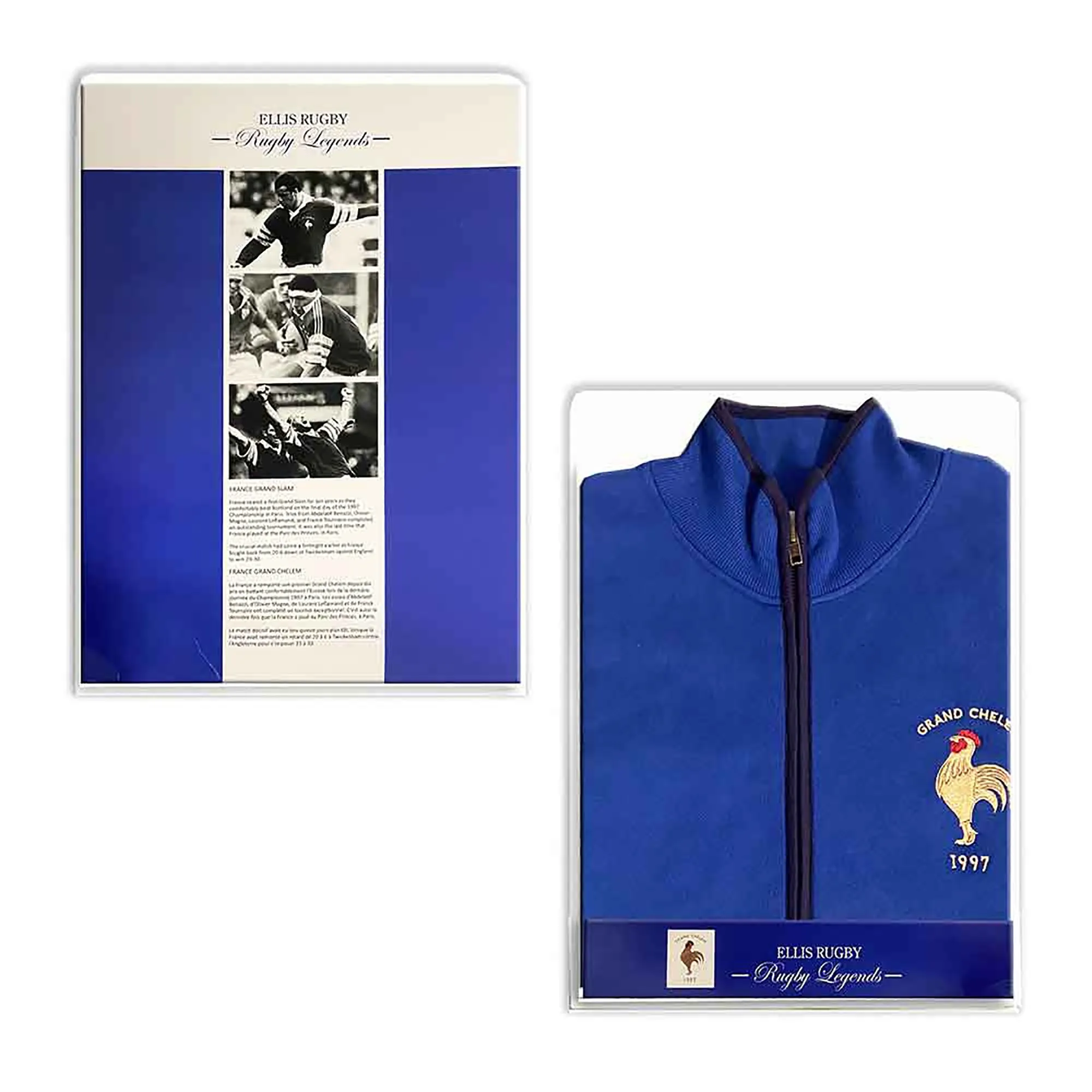 Ellis Rugby France Rugby 1997 Zip Up Sweatshirt