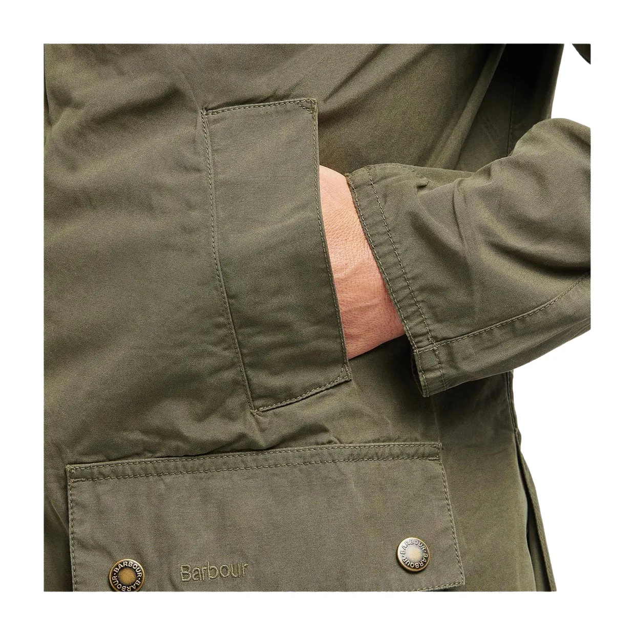 Giubbino Barbour Ashby Casual Verde