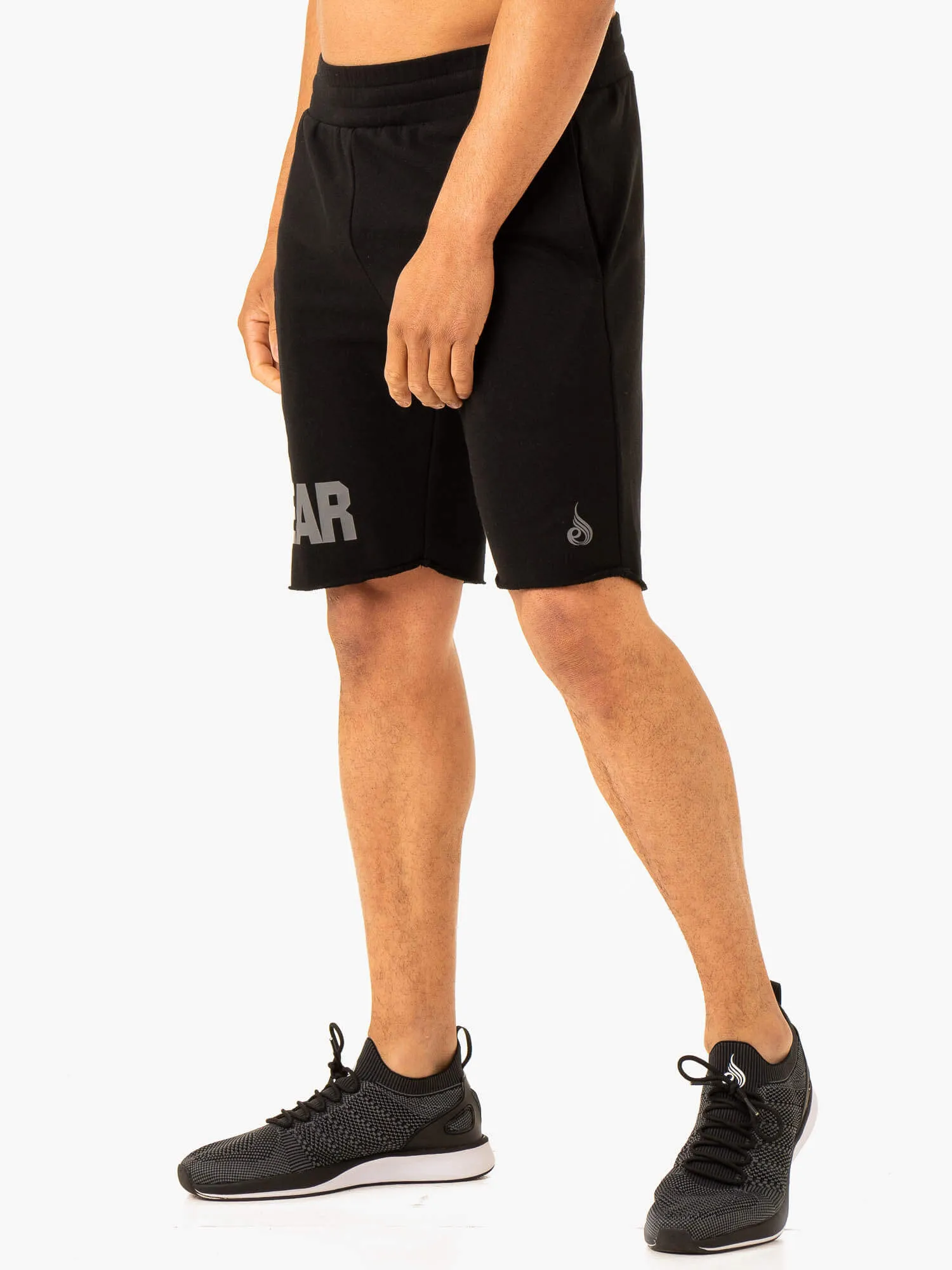 Heritage Fleece Track Shorts - Black