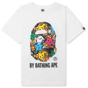Kid's All Baby Milo Sta By Bathing Ape Tee - White