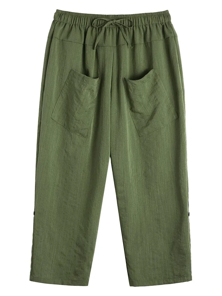 Linen Harem Beach Yoga Pants (US Only)