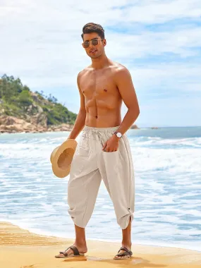 Linen Harem Beach Yoga Pants (US Only)