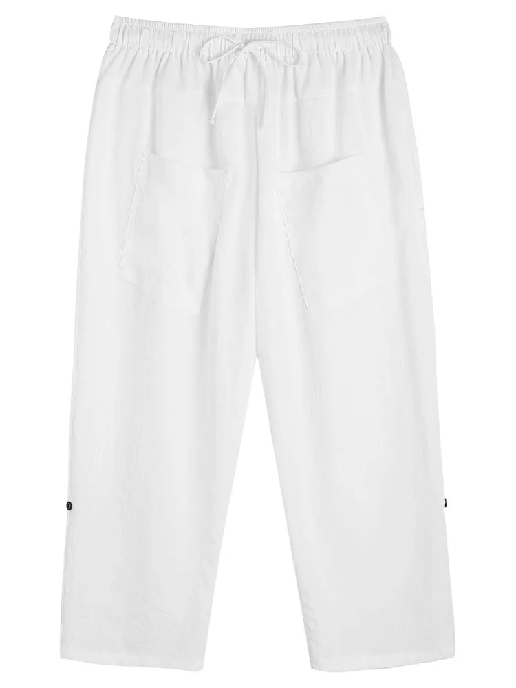Linen Harem Beach Yoga Pants (US Only)