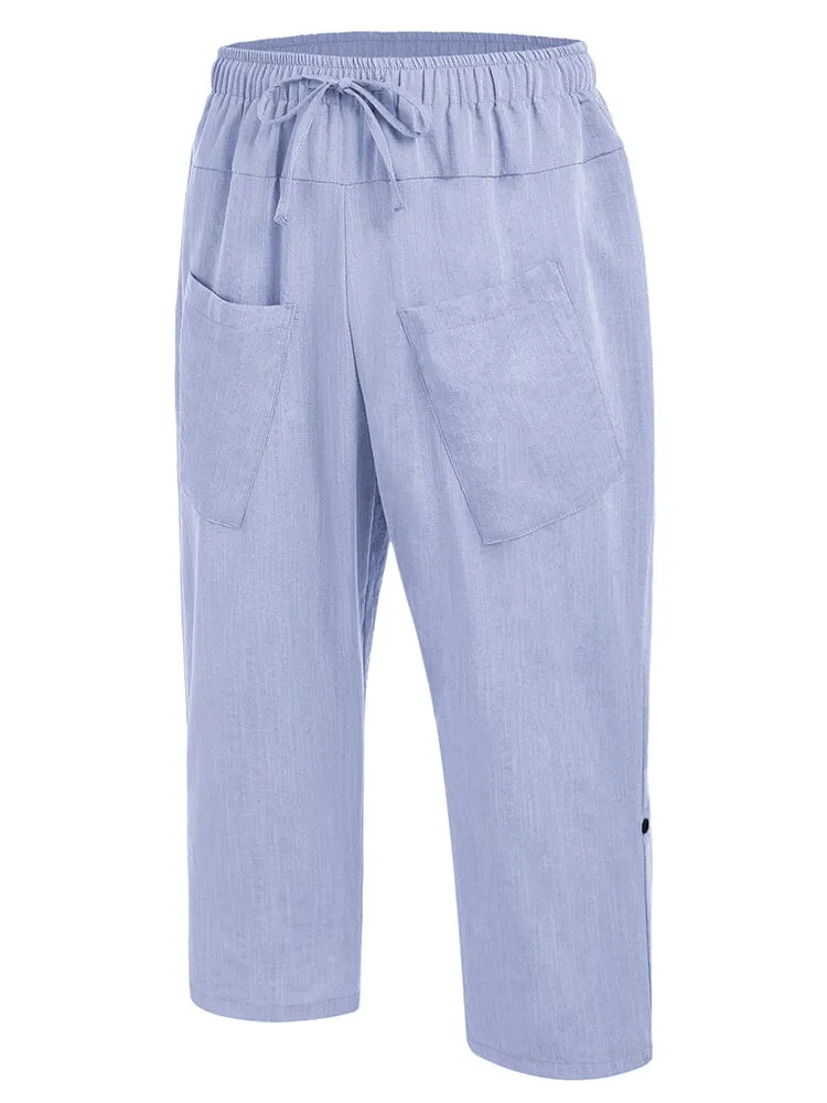 Linen Harem Beach Yoga Pants (US Only)