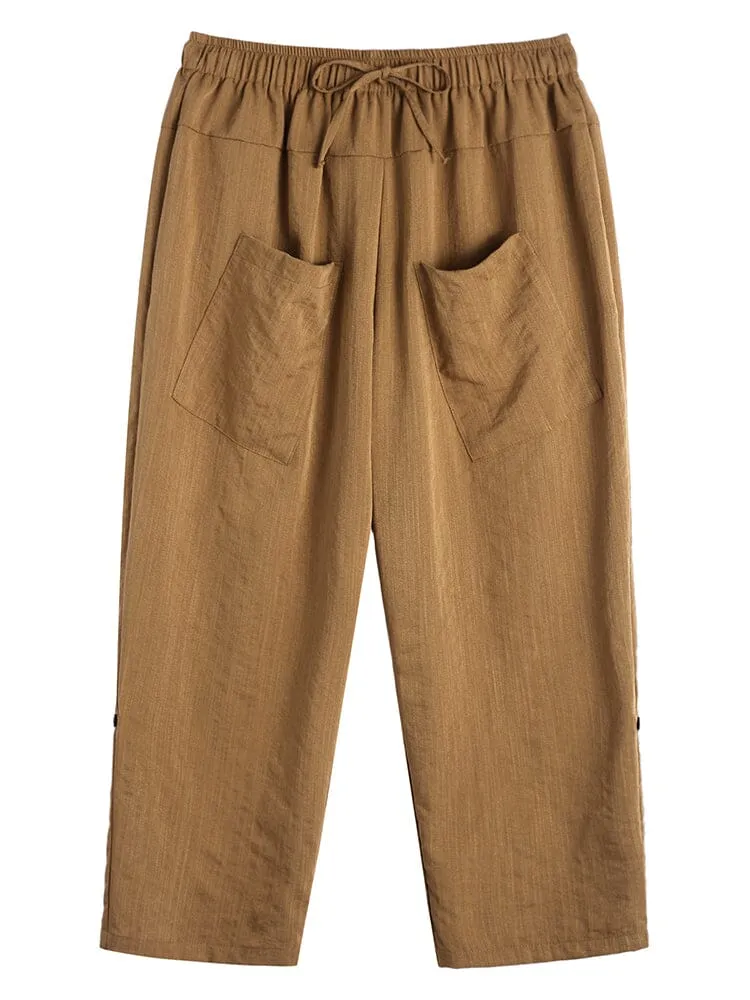 Linen Harem Beach Yoga Pants (US Only)