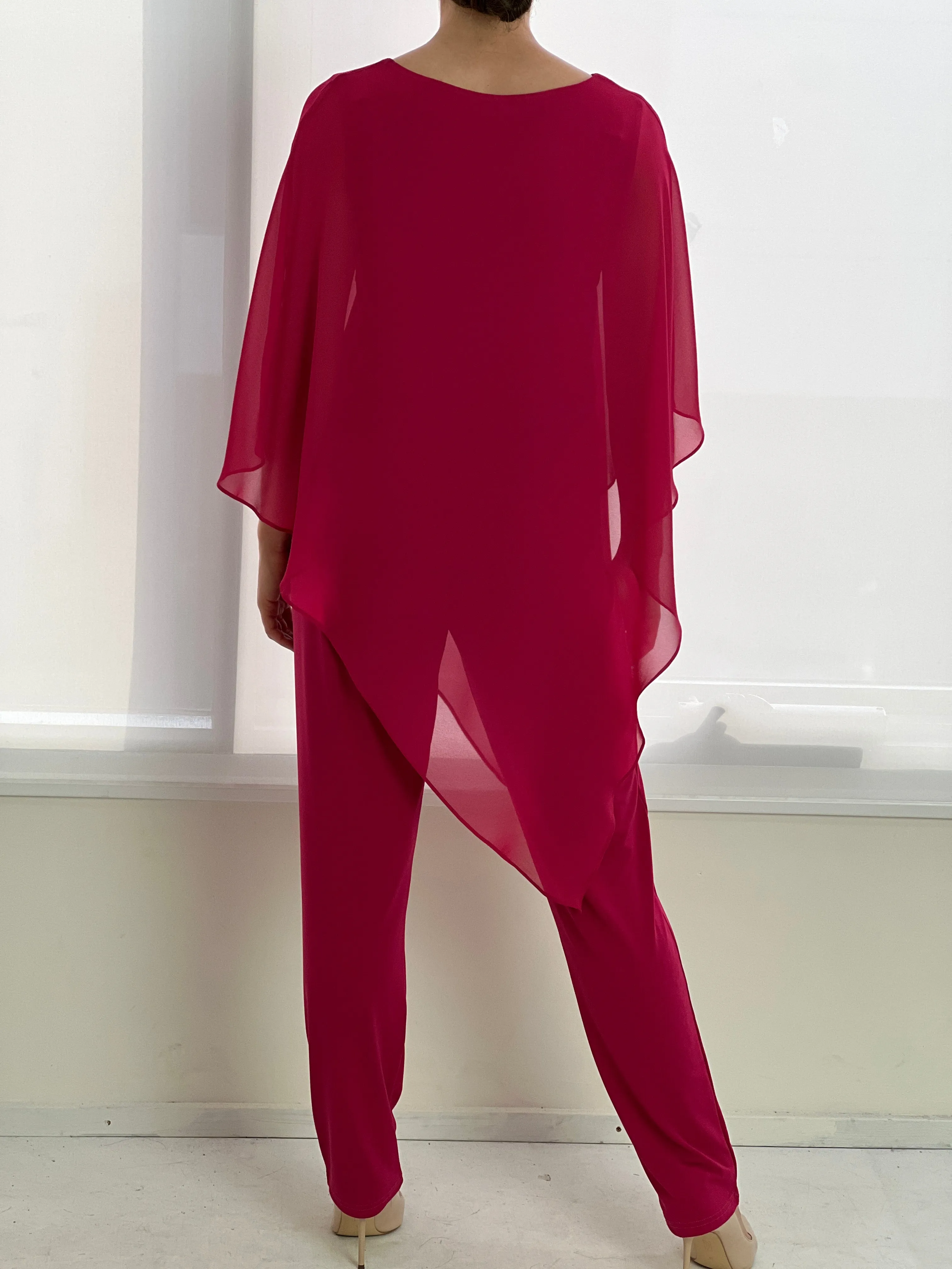 Nessa Fuchsia Evening Top