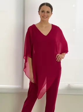 Nessa Fuchsia Evening Top