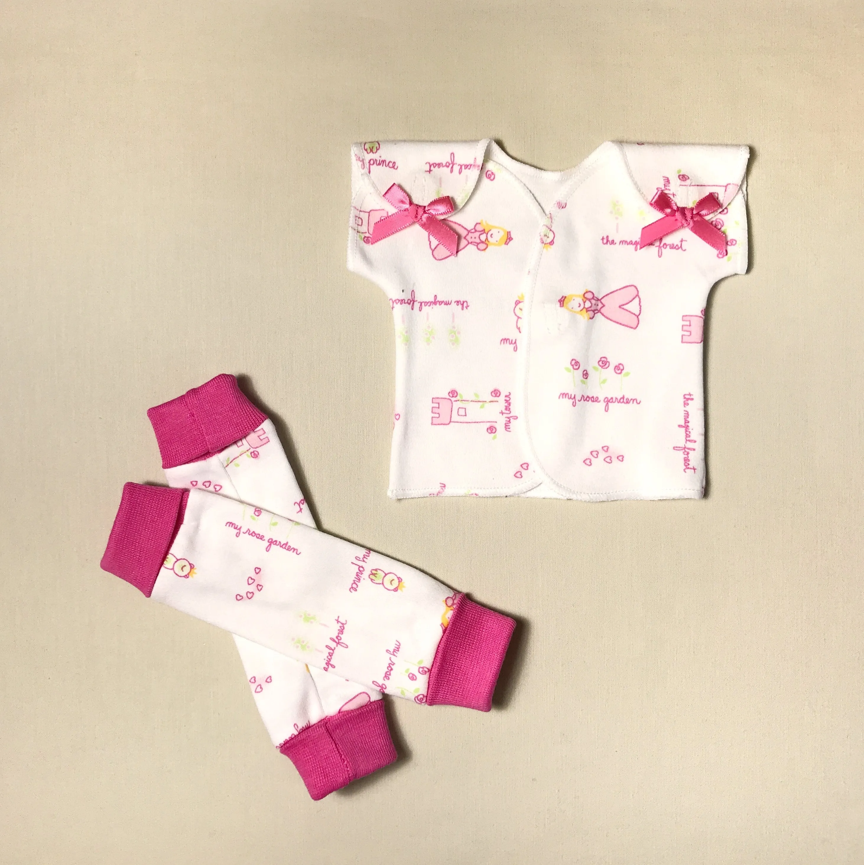NICU Friendly Leg Warmers Princess Garden