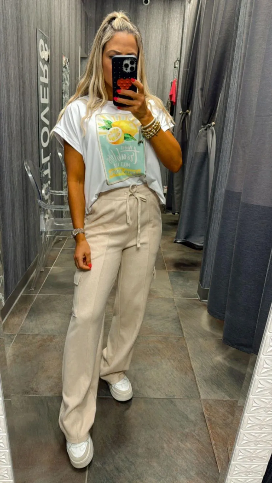 OTR1 Soft rib cargo sweat pants