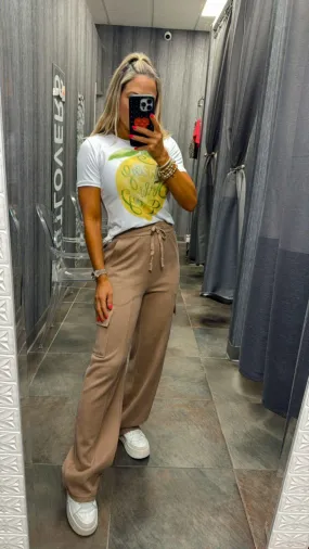 OTR1 Soft rib cargo sweat pants