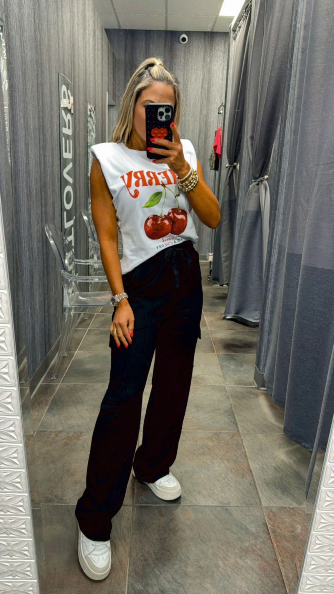 OTR1 Soft rib cargo sweat pants