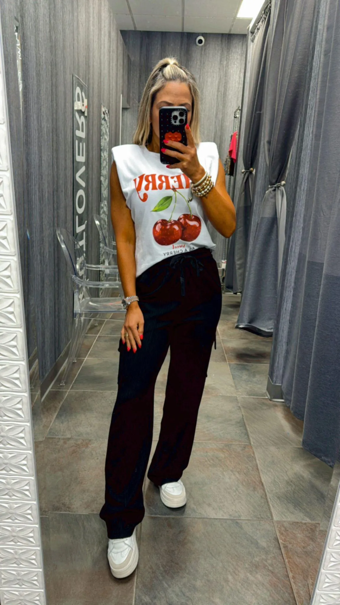 OTR1 Soft rib cargo sweat pants