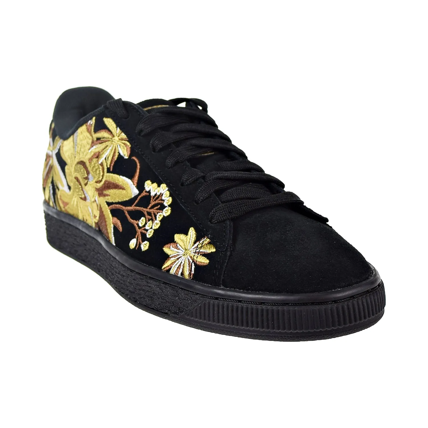 Puma Suede Hyper Emb Women's Shoes Puma Black/Puma Team Gold