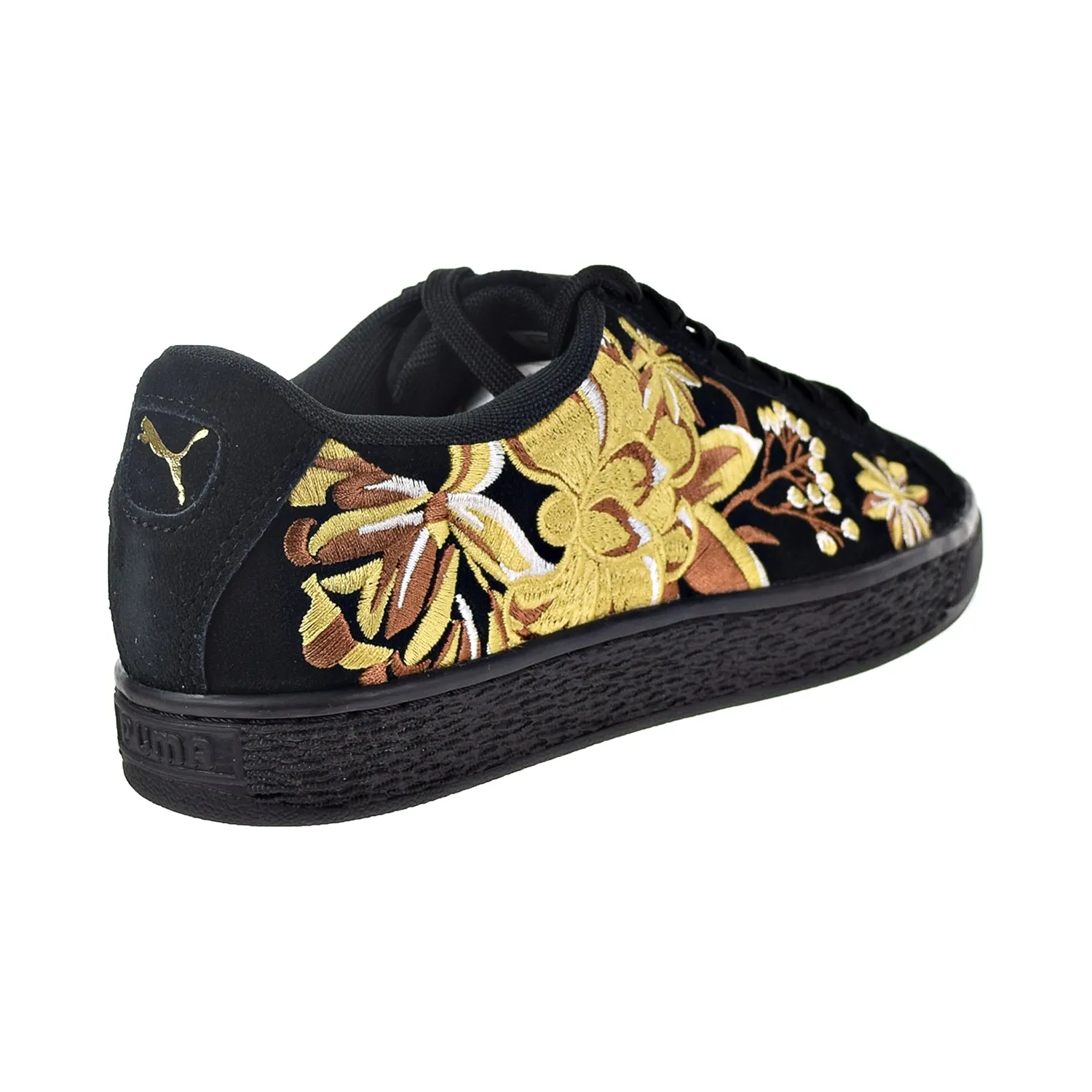 Puma Suede Hyper Emb Women's Shoes Puma Black/Puma Team Gold