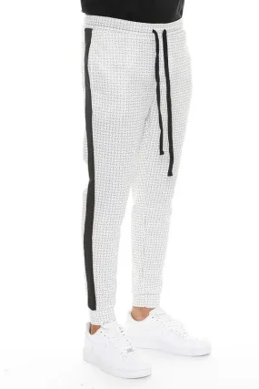 TCF Patterned Sweatpants with Side Stripe