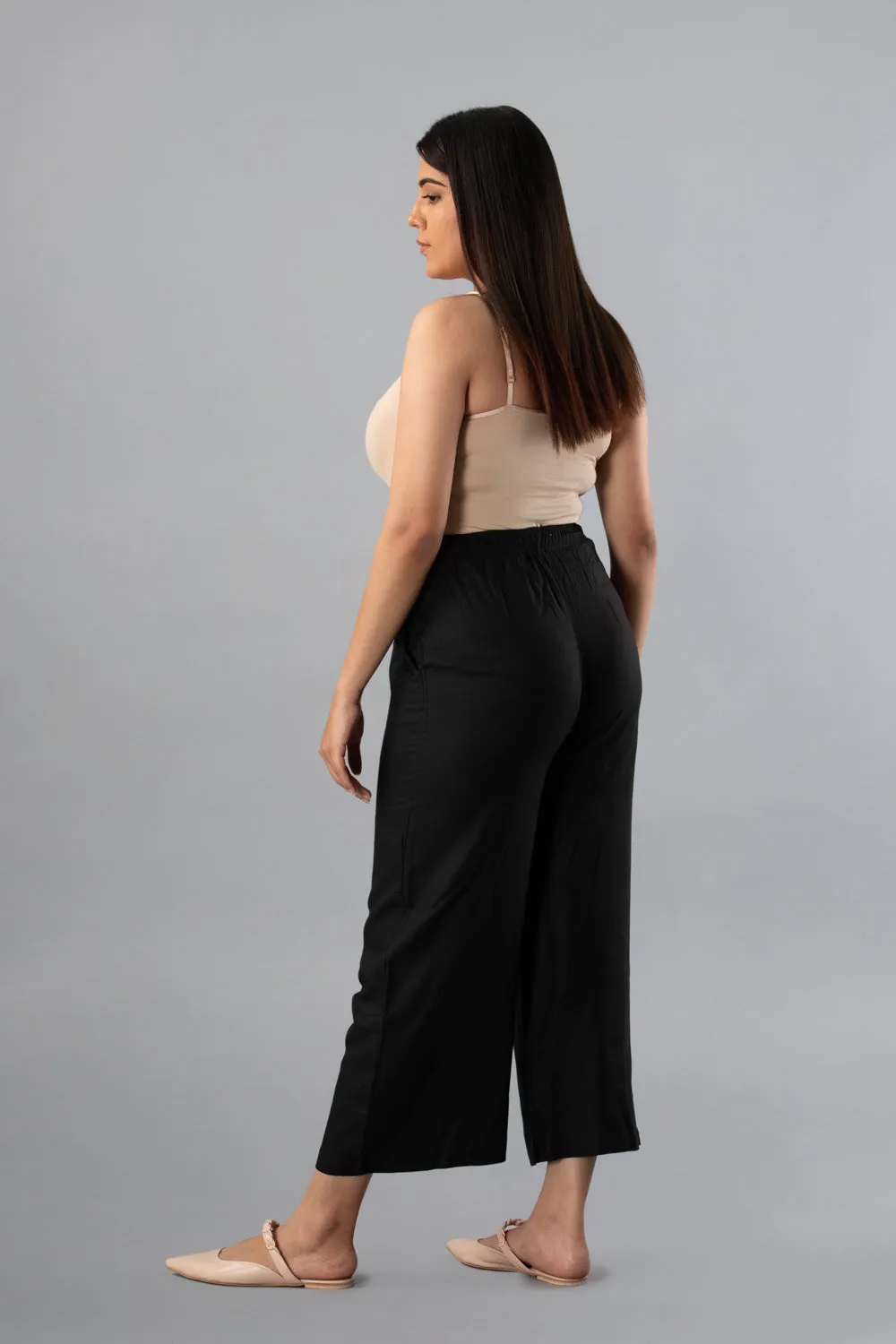 Women Women Black Palazzos