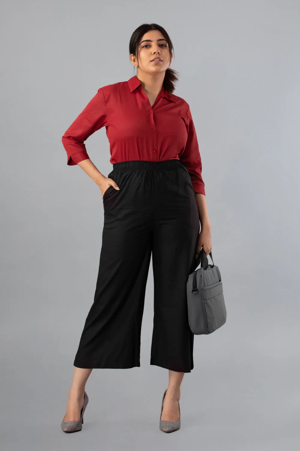 Women Women Black Palazzos