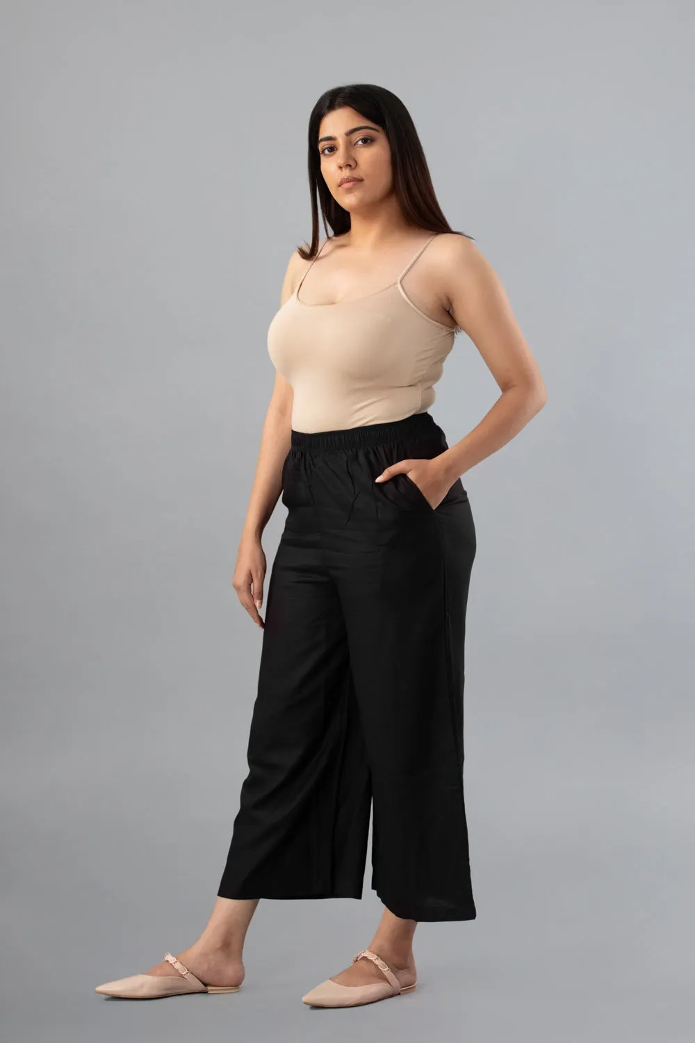 Women Women Black Palazzos