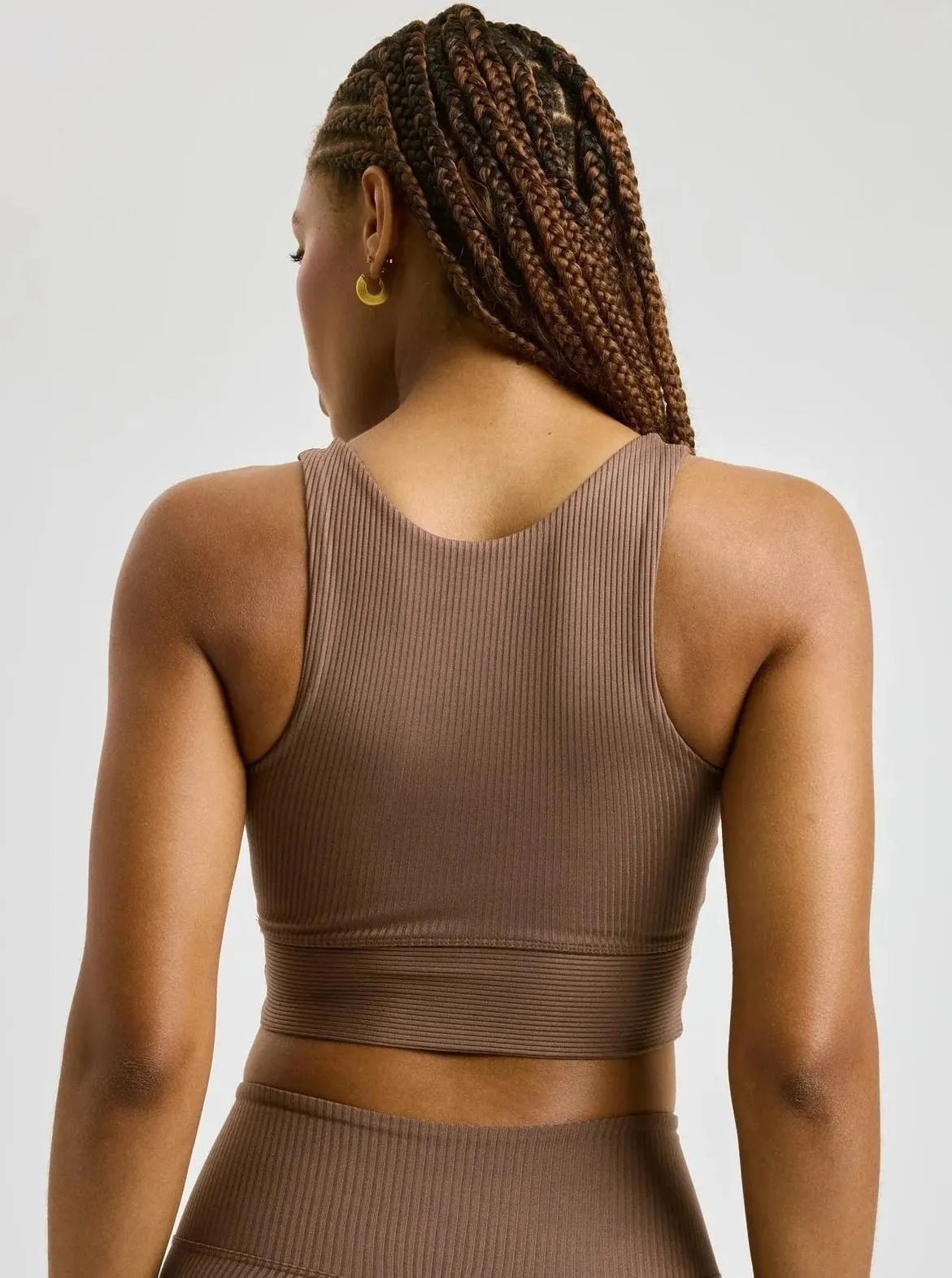 Year Of Ours Rib Gym Bra - Mocha